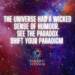 The Universe Has A Wicked Sense of Humour. See the Paradox, Shift Your Paradigm.