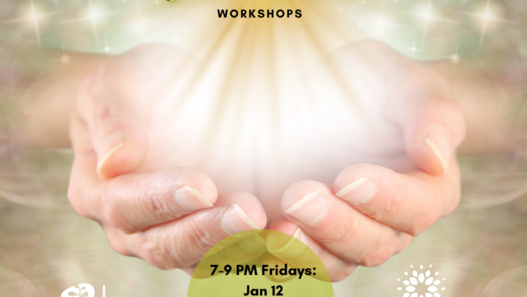Reiki Share Workshops with Holistic Eleanor at Be Yoga & Wellness Burlington, 7-9pm, 2nd Friday of each month, Jan 12, Feb 9, March 8; $24 each.